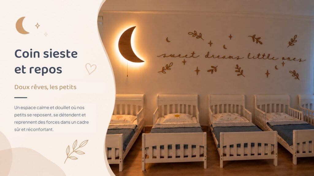 Coin sieste et repos avec petits lits